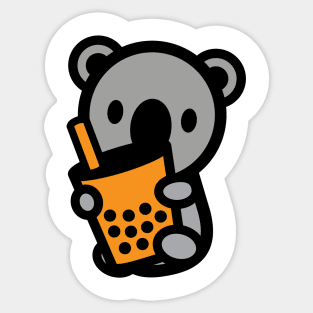 Koala Bear Bubble Thai Milk Tea Boba Pearl Drink Animal Love Bambu Brand Sticker